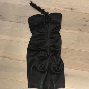 Black mini cocktail dress